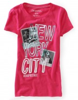 Dámské triko NYC Photo Op - Růžová